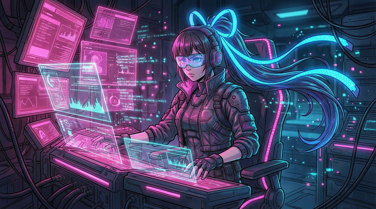 茄子视频动漫-赛博幻境霓虹少女